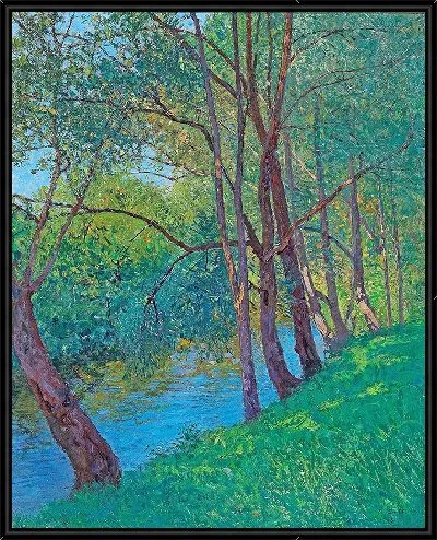 Картина Ручей в Ау (на Кремсе, Нижняя Австрия, Кремс, Дунай) (1909)