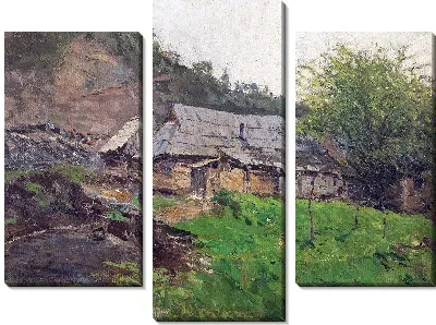 Картина Пейзаж с хижиной