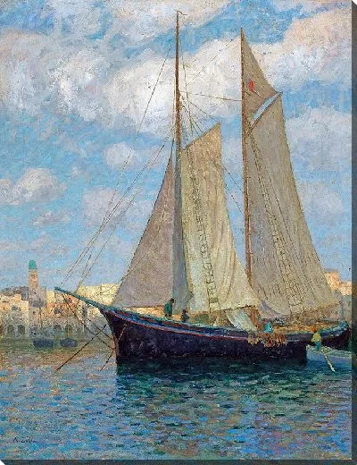 Картина Корабли в Гавани Кьоджиа