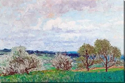 Картина Цветущие деревья в Дойчландсберге