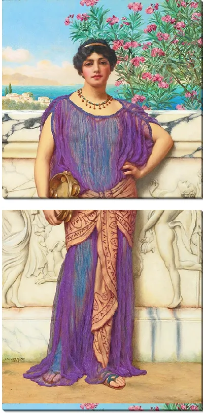 Картина Девушка с бубном (1906)