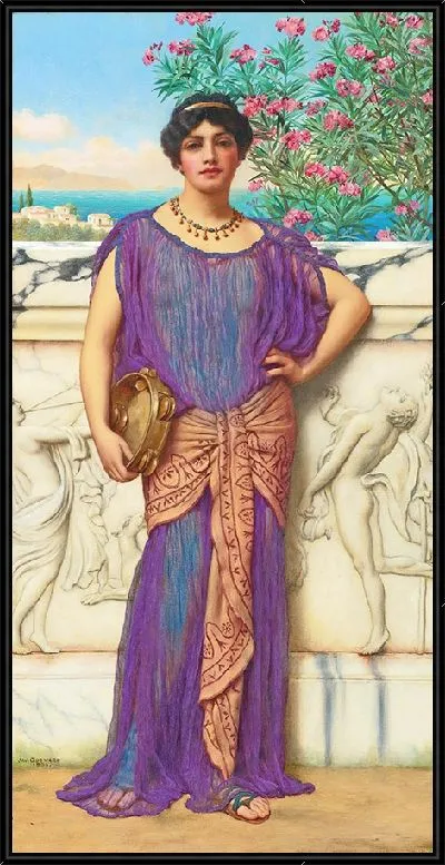 Картина Девушка с бубном (1906)