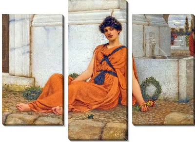 Картина Покой, Цветочница (1899)