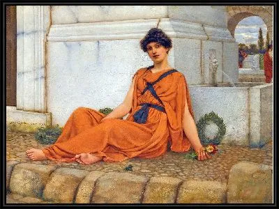 Картина Покой, Цветочница (1899)
