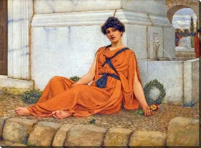Картина Покой, Цветочница (1899)