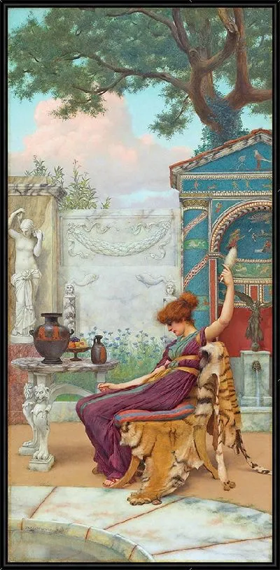 Картина Намотка шерсти в помпейском саду (1894 г.)