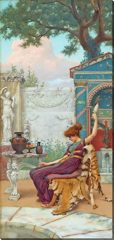Картина Намотка шерсти в помпейском саду (1894 г.)