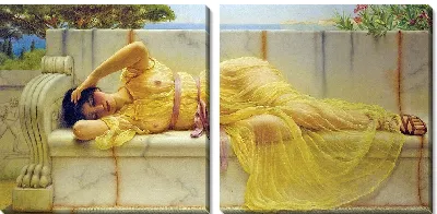 Картина Девушка в желтой драпировке (1901)