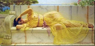 Картина Девушка в желтой драпировке (1901)