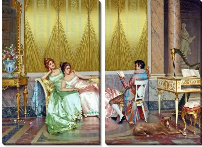 Картина Чтение поэзии