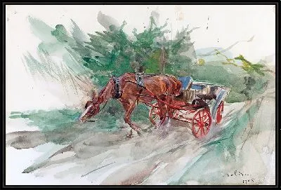 Лошадь и карета (1905)