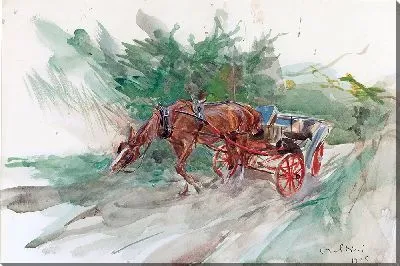 Лошадь и карета (1905)