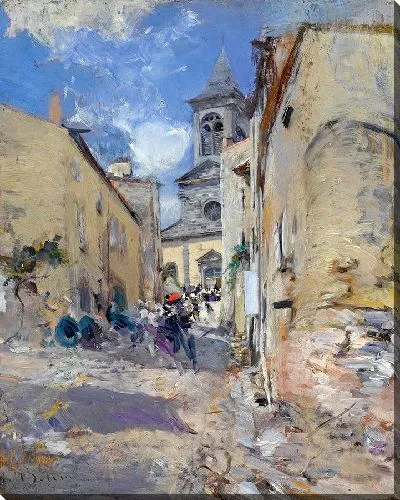 Картина Кьеза ди Паезе (L'uscita Dalla Messa)