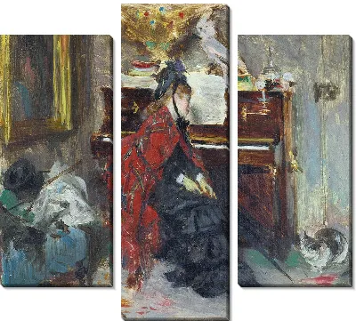 Картина Женщина за фортепиано