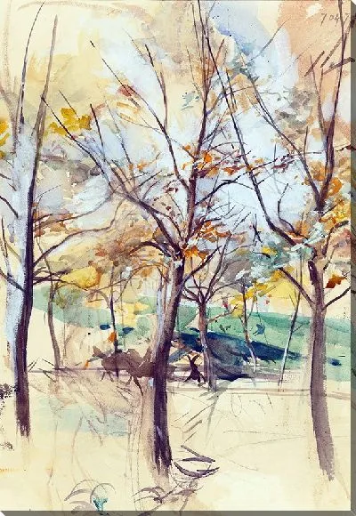 Картина Деревья в Булонском лесу