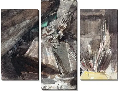 Бюст кардинала Леопольдо Медичи в мастерской художника