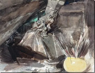 Картина Бюст кардинала Леопольдо Медичи в мастерской художника