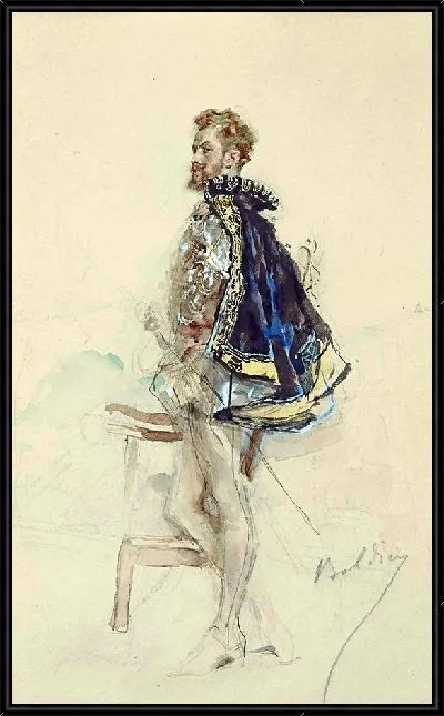 Картина Рафаэль Дюфло в роликах Анри III