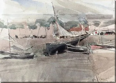 Картина Пришвартованные лодки (1905 г.)