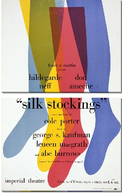 Модульная картина Шелковые чулки (1957)