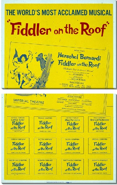 Модульная картина Скрипач на крыше (1967)