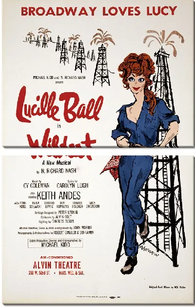 Модульная картина Люсиль Болл и Уайлдкэт (1960)