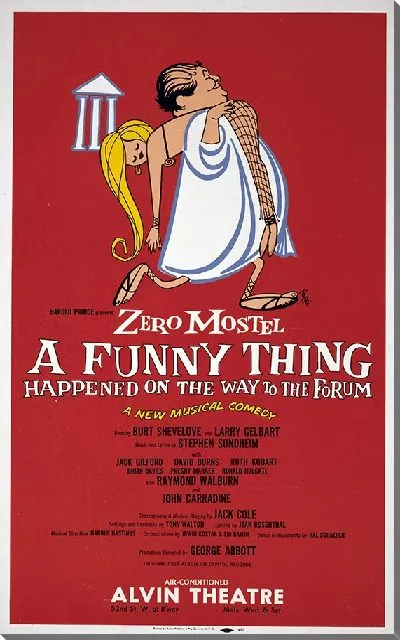 Постер Забавный случай произошел по дороге на форум (1962 год)