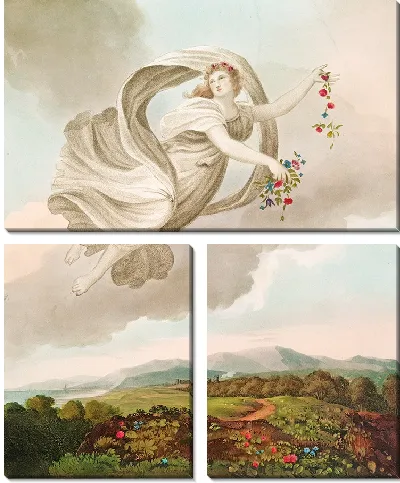 Картина Флора раздает свои милости на земле (1807 г.)