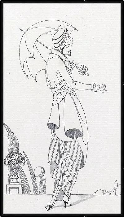 Картина Journal des Dames et des Modes, «Парижские костюмы», 1914, № 158 (1914).