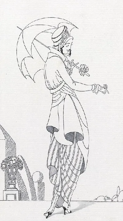 Картина Journal des Dames et des Modes, «Парижские костюмы», 1914, № 158 (1914).
