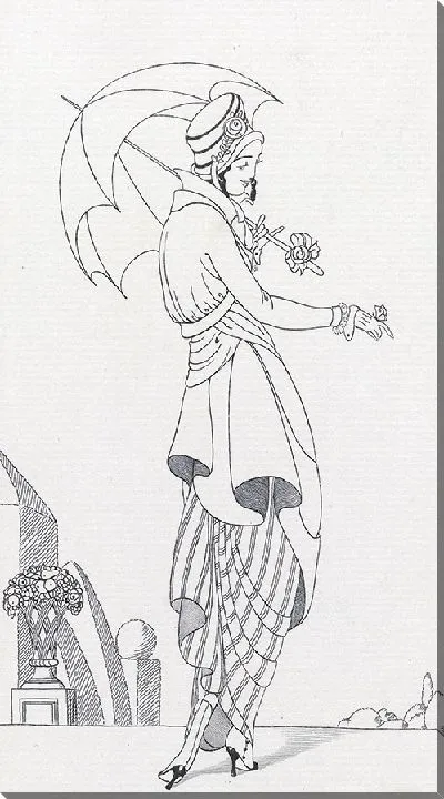 Картина Journal des Dames et des Modes, «Парижские костюмы», 1914, № 158 (1914).