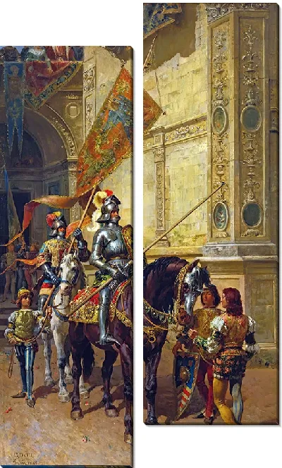 Картина На рыцарский турнир (1888)