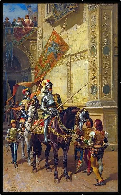 Картина На рыцарский турнир (1888)