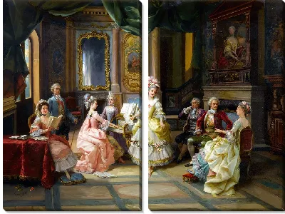 Картина Музыка в гостиной