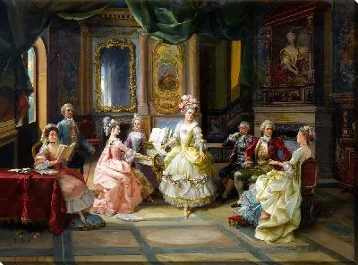 Картина Музыка в гостиной