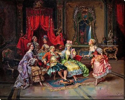 Людовик XV в тронном зале