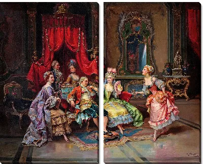 Людовик XV в тронном зале