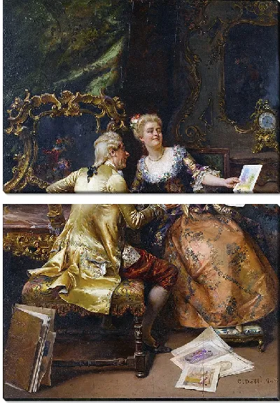 Картина Критика ее мастера рисования (1896)