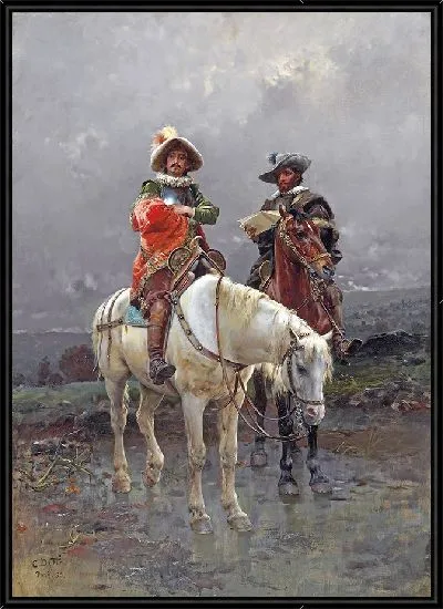 Картина Кавалер на белом коне (1890)