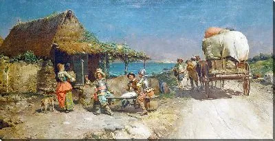 Картина Закуски в придорожной гостинице