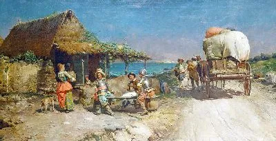 Картина Закуски в придорожной гостинице