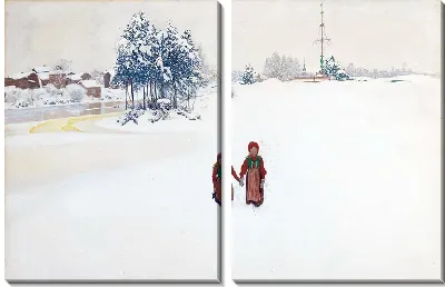 Картина В снегу (1910)