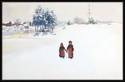 Картина В снегу (1910)