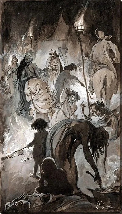 Картина Иллюстрация к книге Викторы Ридберга «Сингоалла, ветер — мой любовник» (1894 г.)