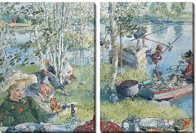 Картина Ловля раков
