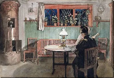 Картина Когда дети пошли спать