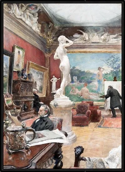 Картина Интерьер галереи Фюрстенберг (1885 г.)