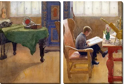 Картина Эсбьёрн в учебном уголке (1912)