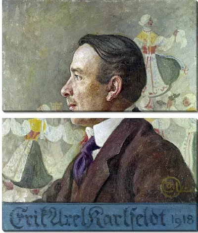 Картина Эрик Аксель Карлфедт, поэт (1918)