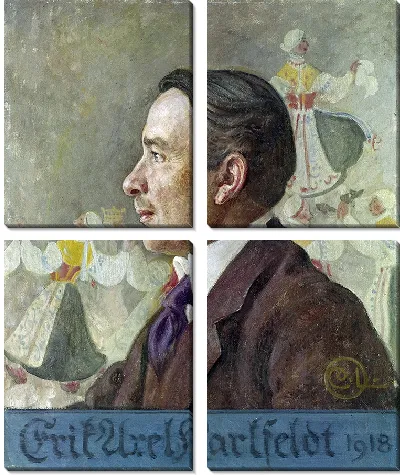 Картина Эрик Аксель Карлфедт, поэт (1918)